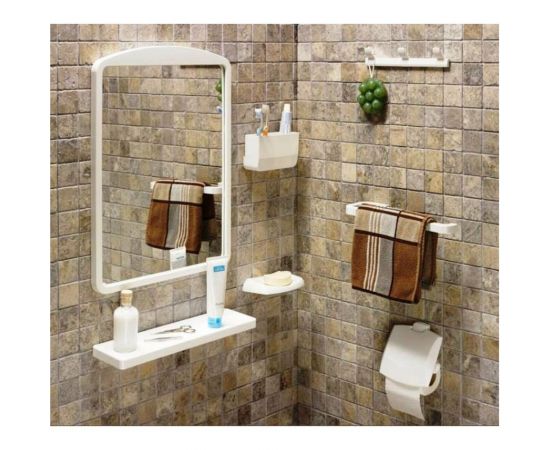 Зеркальный набор PRIMANOVA 7 предметов, голубой M-02802 