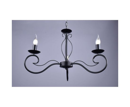 Подвесная люстра РОССВЕТ 3х60ВтхE14 РС20944 BK/3P 