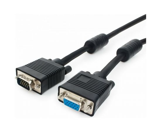 Кабель удлинитель Cablexpert, VGA, Premium, 15M/15F, 1.8м, черный CC-PPVGAX-6B 