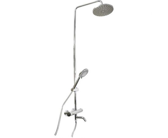 Душевая система SANTREK AQUA-1220 PRESTIGE (SAP-1220) термостатическая, с верхним душем и смесителем (хром) 288323 