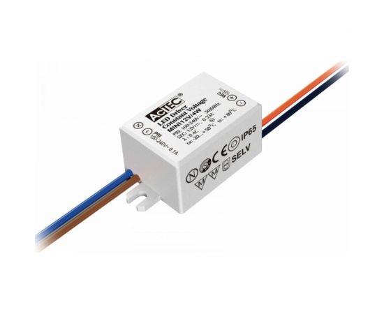 Блок питания AcTEC 12В, 4Вт, IP65, 0.33A, 38x27x21мм MINI12V/4W 