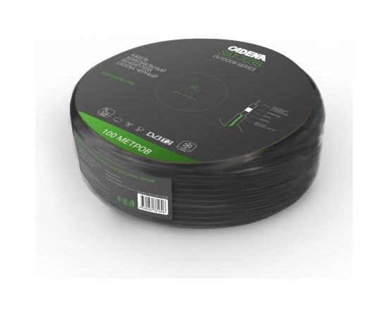 Коаксиальный кабель CADENA RG-6SAT-703B черный MP RG-6SAT-703BlMP – изображение 2