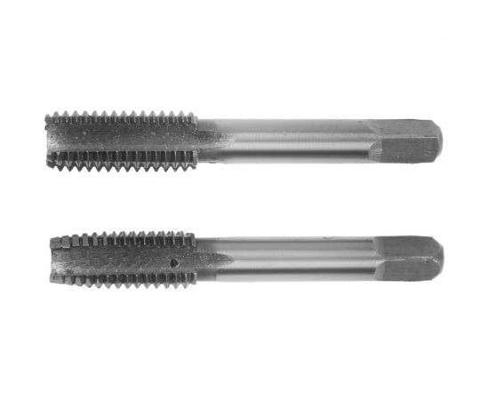 Метрические ручные метчики ТУНДРА М12 х 1.75 мм, комплект из 2шт. 2705913 – изображение 2