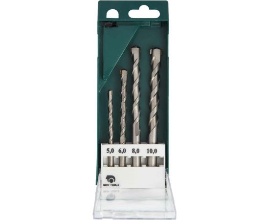 Набор сверл по бетону HC1 (4 шт; 5-10 мм; ВК8) SDW TOOLS se00004 – изображение 2