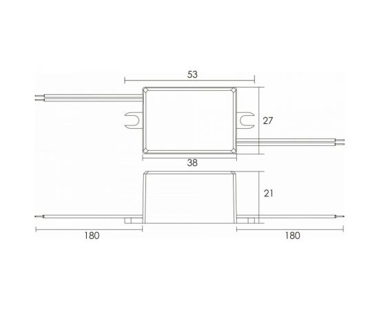 Блок питания AcTEC 12В, 4Вт, IP65, 0.33A, 38x27x21мм MINI12V/4W – изображение 2