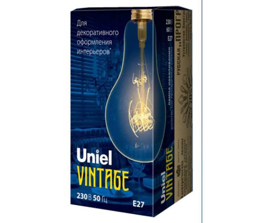 Лампа накаливания Uniel VINTAGE IL-V-A95-60/GOLDEN/E27 SW01 UL-00000477 – изображение 2