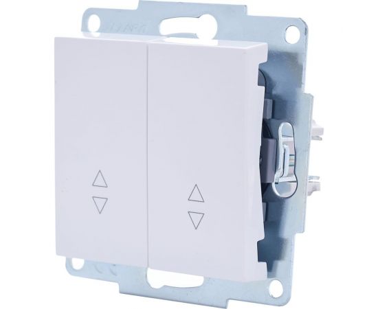 Проходной двойной выключатель Lezard VESNA белый 742-0288-106 – изображение 2