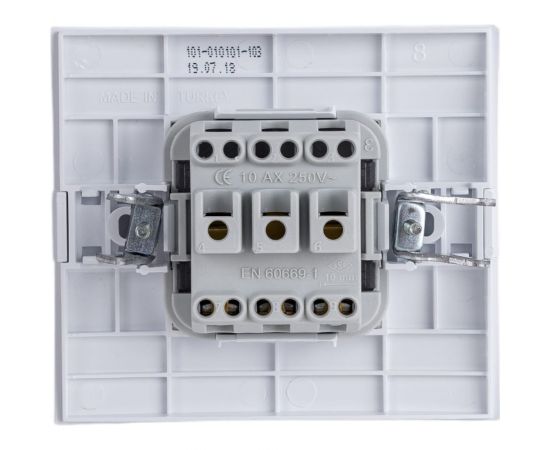 2-клавишный выключатель MONO ELECTRIC Eco, с подсветкой, белый 101-010101-103 – изображение 2