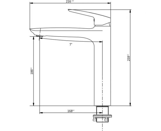 Смеситель для умывальника Savol SK-H7210 24040 – изображение 2