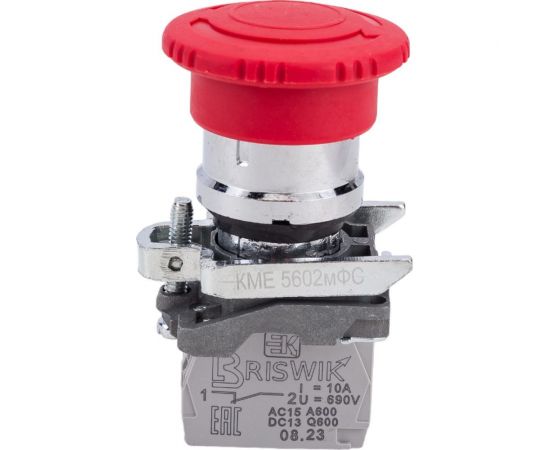 Выключатель Briswik КМЕ 5602м-ФС красный IP65 УХЛ2 10А 0но 2нз aD-PG-5Ai-0223 – изображение 3