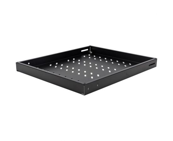 Полка стационар DATAREX 19 дюймов для шкафов глуб 800 570 мм нагрузка 100 кг чер DR-422221 – изображение 3