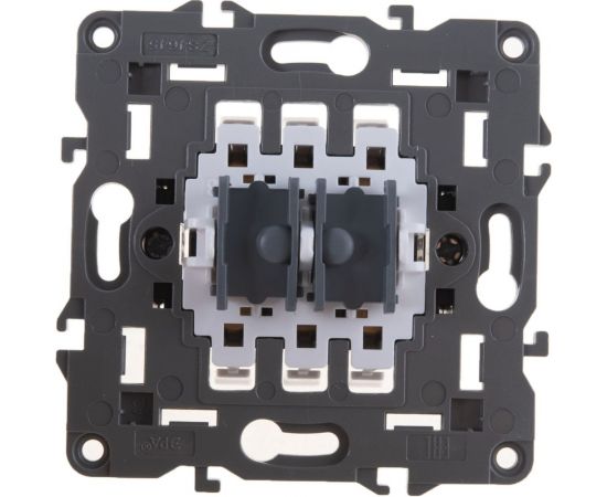 Двойной переключатель ЭРА Elegance 10АХ-250В, IP20, сл.кость 14-1106-02 Б0034244 – изображение 3