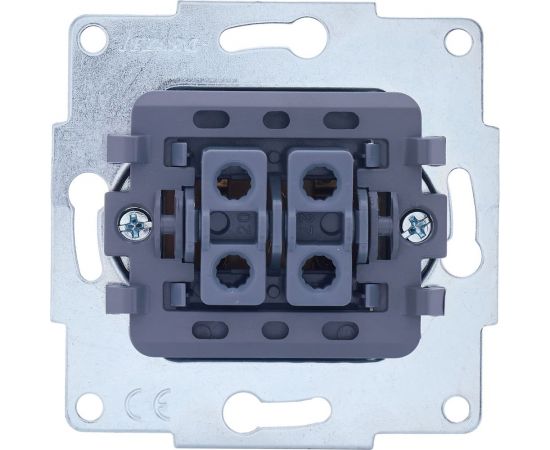 Проходной двойной выключатель Lezard VESNA белый 742-0288-106 – изображение 3