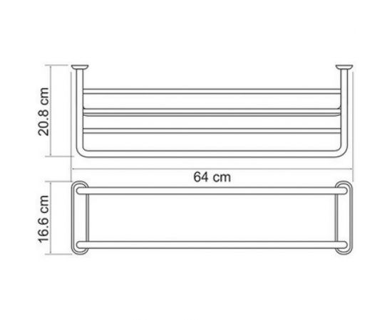 Полка для полотенец WasserKRAFT K-888 – изображение 3