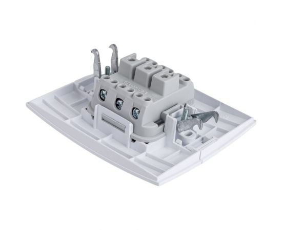 2-клавишный выключатель MONO ELECTRIC Eco, с подсветкой, белый 101-010101-103 – изображение 3