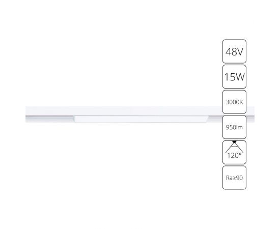 Трековый магнитный светильник ARTE LAMP A4643PL-1WH – изображение 3