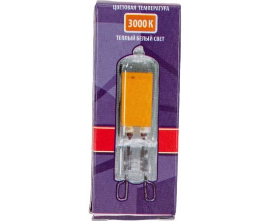 Лампа Jazzway PLED-G9 COB 3w 240Lm 3000K 220В стекло d13.6x50мм 5015326 – изображение 4