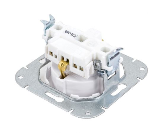 Механизм розетки Bylectrica 1-местная, скрытая установка, с заземляющим контактом, со шторками, серия ПРОВАНС, белый РС16-1406 – изображение 4