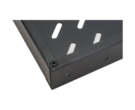 Полка стационар DATAREX 19 дюймов для шкафов глуб 800 570 мм нагрузка 100 кг чер DR-422221 – изображение 4