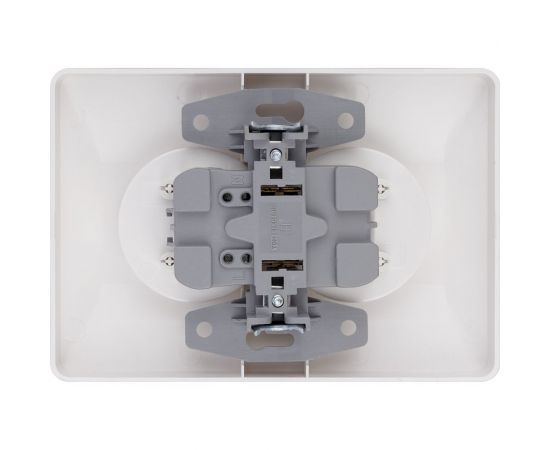 Двойная розетка TDM 2П с защитными шторками 10А 250В белая "Ильмень" SQ1823-0015 – изображение 5