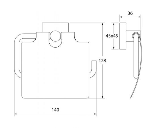 Держатель для туалетной бумаги IDDIS Edifice EDISBC0i43 с крышкой латунь – изображение 5