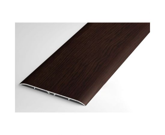 Порог прямой алюминиевый декоративный (100 мм, 0,9 м, Дуб венге) ЛУКА УТ000002343 