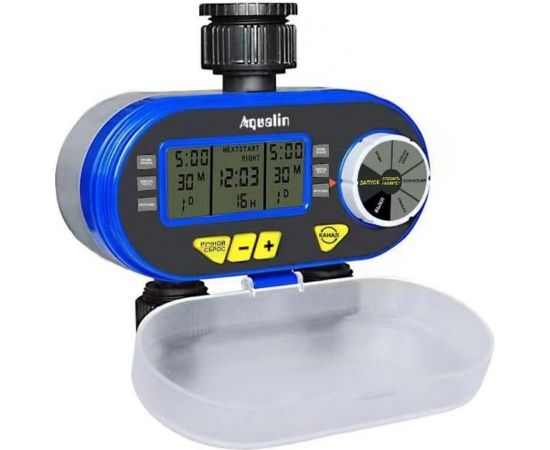 Электронный двухканальный таймер для полива Zitrek aqualin at04 c жк-дисплеем 082-2053 