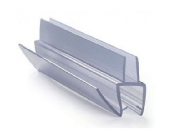 Уплотнительный профиль распашной двери SERVICE PLUS нижний, t=8 мм, l=2200 мм, пвх, прозрачный BK-706T8 