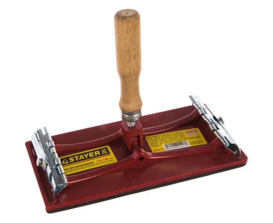 Шлифовальная терка STAYER с держателем под телескопическую ручку, 210x105мм 3570-10 