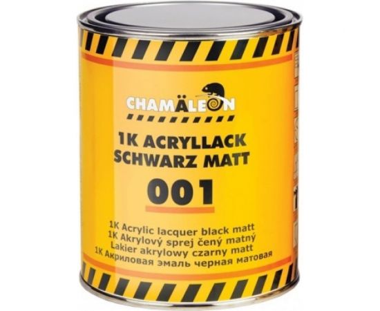 Эмаль CHAMAELEON 1К черная, матовая, 1 л 50010 