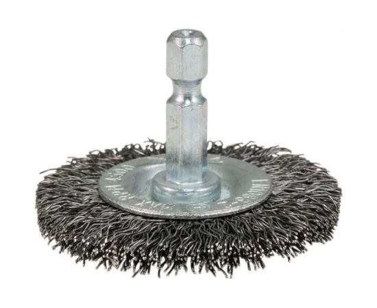 Щетка проволочная дисковая (50 мм, толщина проволоки 0.3 мм, гофрированная, металл, 1/4"") Makita D-76473 