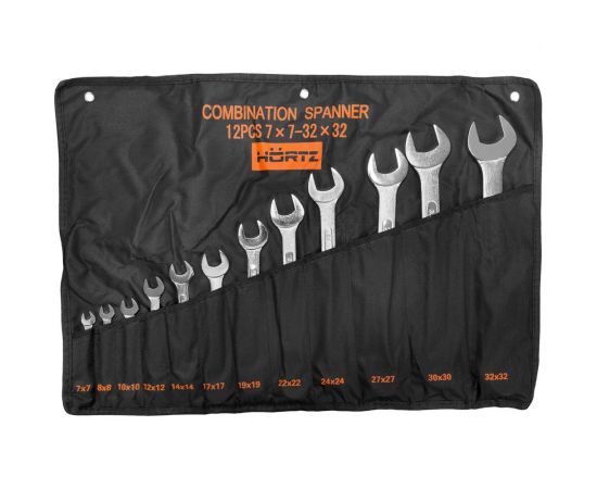 Набор комбинировованных ключей HORTZ 7-32, хромирование 12 шт. HOR 1043645 
