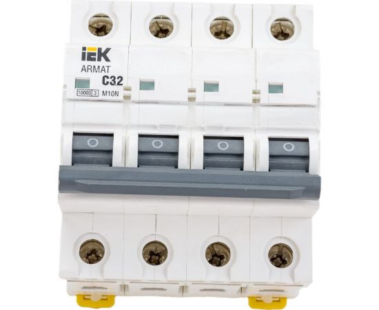 Автоматический выключатель IEK ARMAT M10N 4P C 32А AR-M10N-4-C032 
