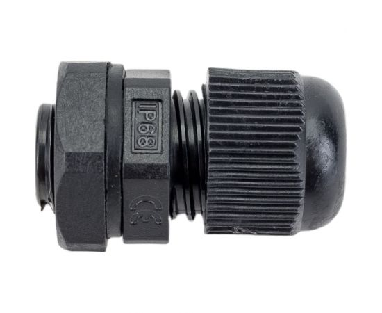 Сальник ГОФРОМАТИК mg 12 пластик (3-6,5 мм) ip68 черный zeta30925 – изображение 2