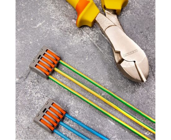 Соединительная 5-и проводная клемма REXANT с рычажком 0,08-4 мм2 серая 10 шт 06-0202-C10 – изображение 2