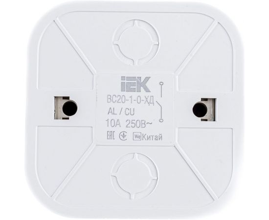 Выключатель IEK ВС20-1-0-ХД 1-клавишный открытой установки 10А GLORY дуб EVH10-K24-10 – изображение 2