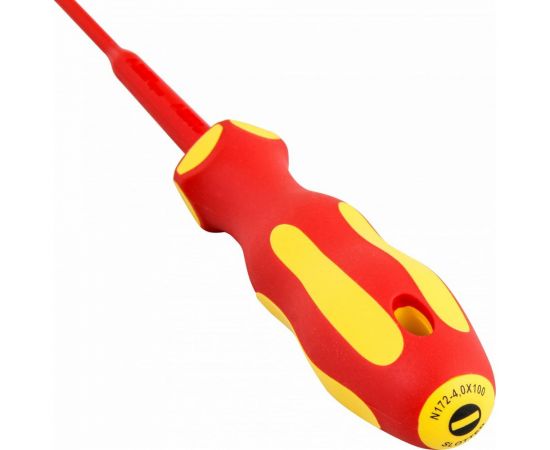 Шлицевая отвертка NORGAU VDE N172- 4,0х100 Slim 067063140 – изображение 2