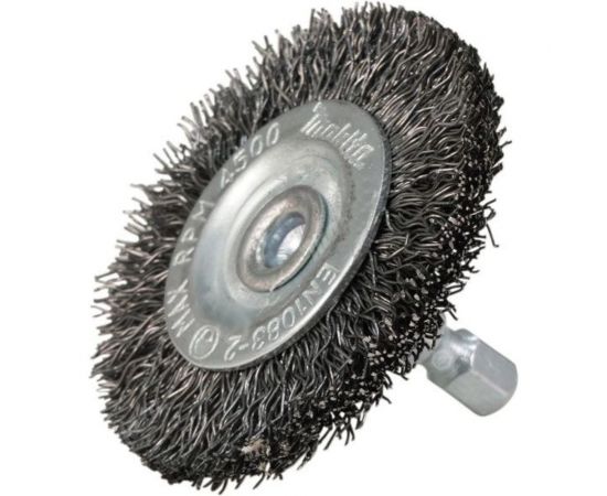 Щетка проволочная дисковая (50 мм, толщина проволоки 0.3 мм, гофрированная, металл, 1/4"") Makita D-76473 – изображение 2