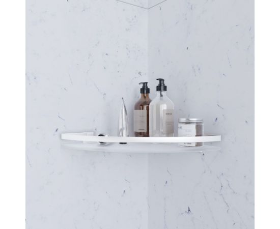 Угловая полка AM.PM Sense L стеклянная, алюминий A7456100 – изображение 2