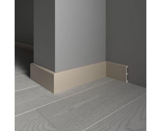 Плинтус напольный ударопрочный влагостойкий (бежевый; 80Х13Х2400 мм) Decor-Dizayn 706-74 – изображение 3