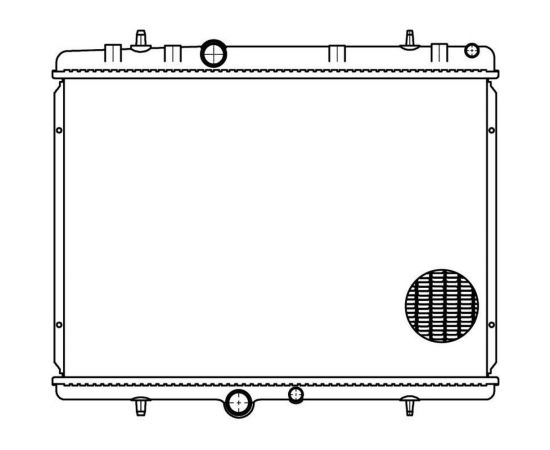 Радиатор охлаждения для автомобилей Peugeot 407/Citroen C5 AT LUZAR LRc 20T1 – изображение 3