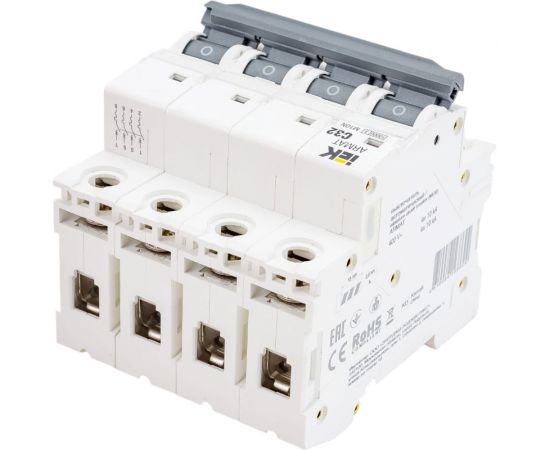 Автоматический выключатель IEK ARMAT M10N 4P C 32А AR-M10N-4-C032 – изображение 3