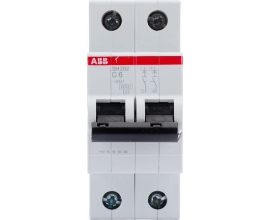 Автоматический выключатель ABB 2-полюсной sh202 c 6 2CDS212001R0064 – изображение 3