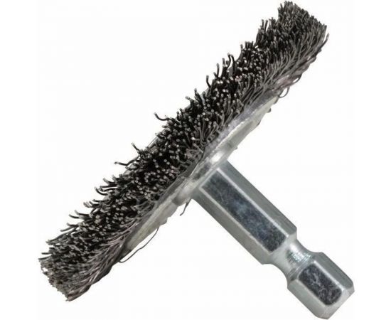 Щетка проволочная дисковая (50 мм, толщина проволоки 0.3 мм, гофрированная, металл, 1/4"") Makita D-76473 – изображение 3