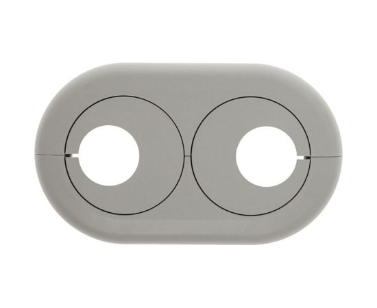 Розетта двойная пвх GRACE d25 серый УТ000074193 – изображение 3