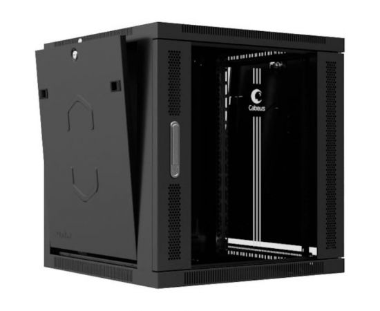 Телекоммуникационный настенный шкаф Cabeus 19" 6U цвет черный SH-05F-6U60/60-BK – изображение 3