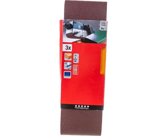 Лента шлифовальная 75x533 мм К150 3 шт KWB 912515 – изображение 3