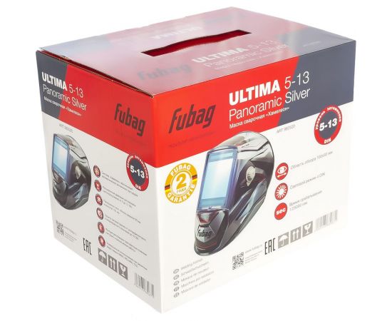 Маска сварщика Хамел??он ULTIMA 5-13 Panoramic Silver/IQ 5-13C L FUBAG 992520 – изображение 4