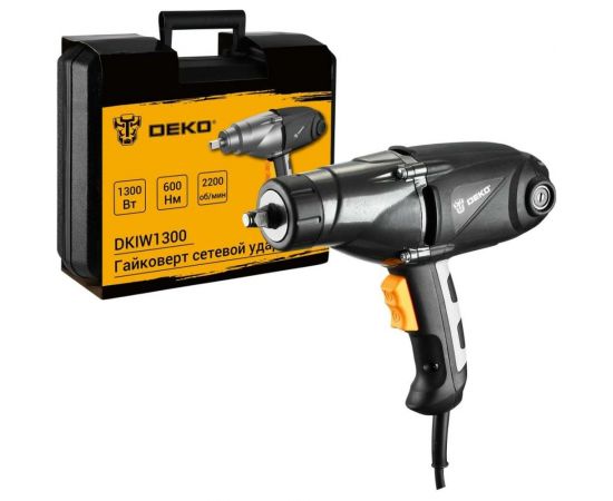 Сетевой ударный гайковерт DEKO DKIW1300, 1300 Вт, 600 Нм 063-3003 – изображение 4