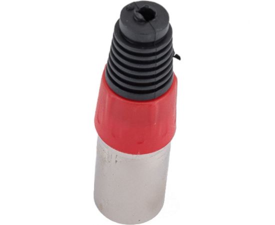 Разъем XLR 3P штекер Pro Legend металл цанга на кабель, красный, PL2175 – изображение 4